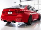 AWE Track Edition Catback Exhaust for BMW F8X M3/M4 - Diamond Black - Mounted
